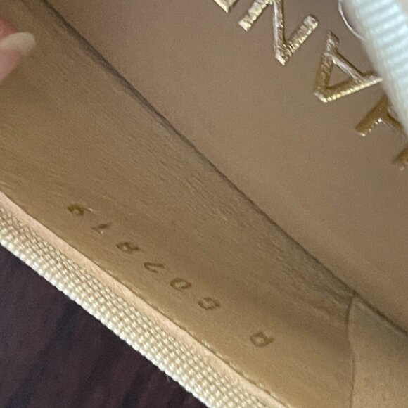 CHANEL Beige Lambskin Cap Toe Ballerina Flats - Picture 13 of 16